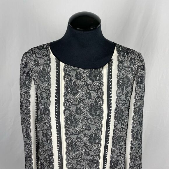 J. Crew Chiffon Lace Pattern Blouse - Women’s 6 - Picture 4 of 6